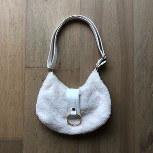 White Fuzzy Purse